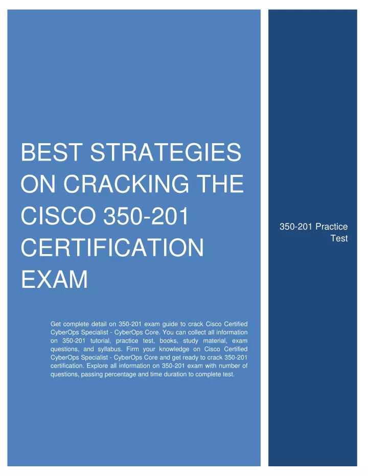 PPT - Best Strategies On Cracking the Cisco 350-201 Certification Exam Sns-Brigh10