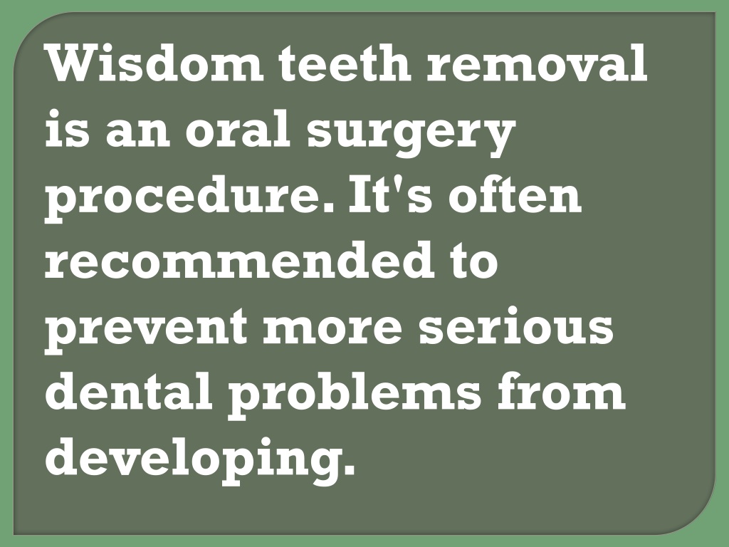 PPT - Wisdom teeth assessment At Dental Scan Centre PowerPoint ...