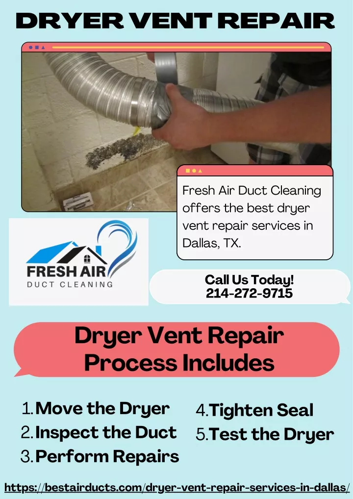 PPT Dryer Vent Repair Best Vent Repair Services Fresh Air Duct