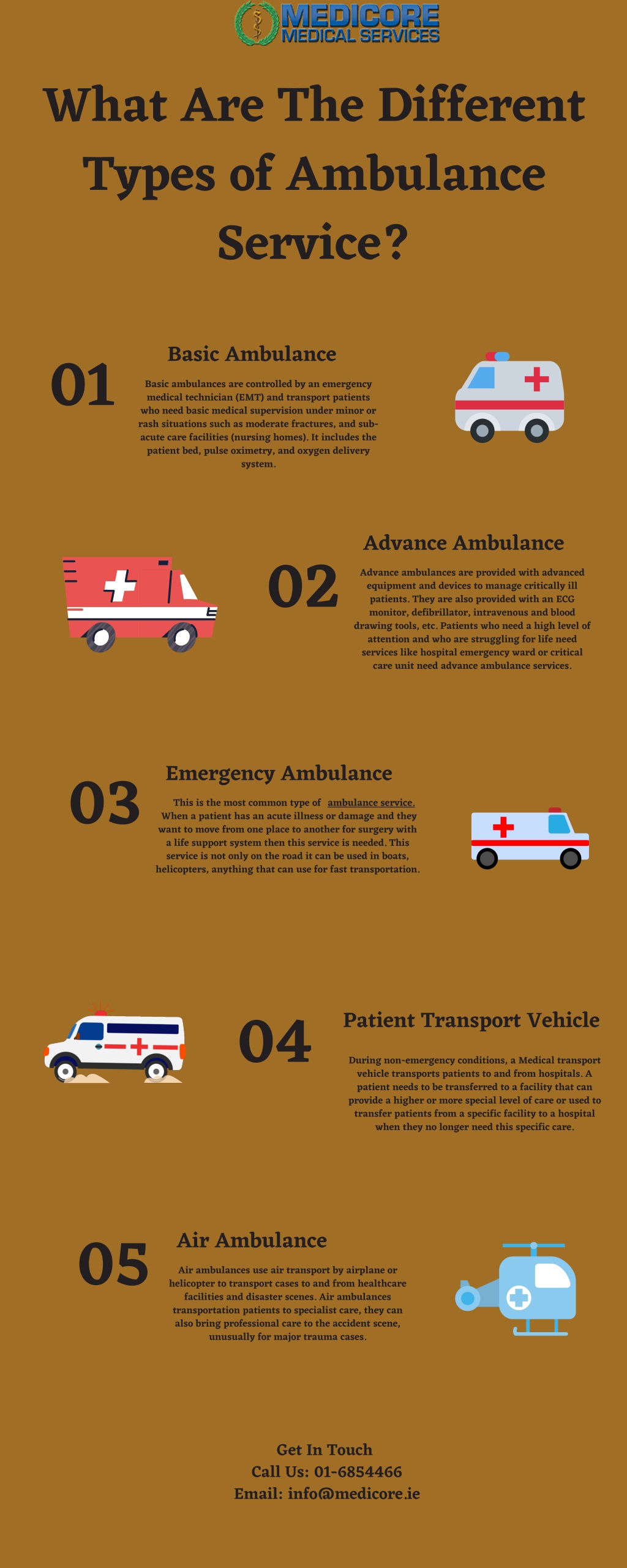 What Are The Different Types Of Ambulance