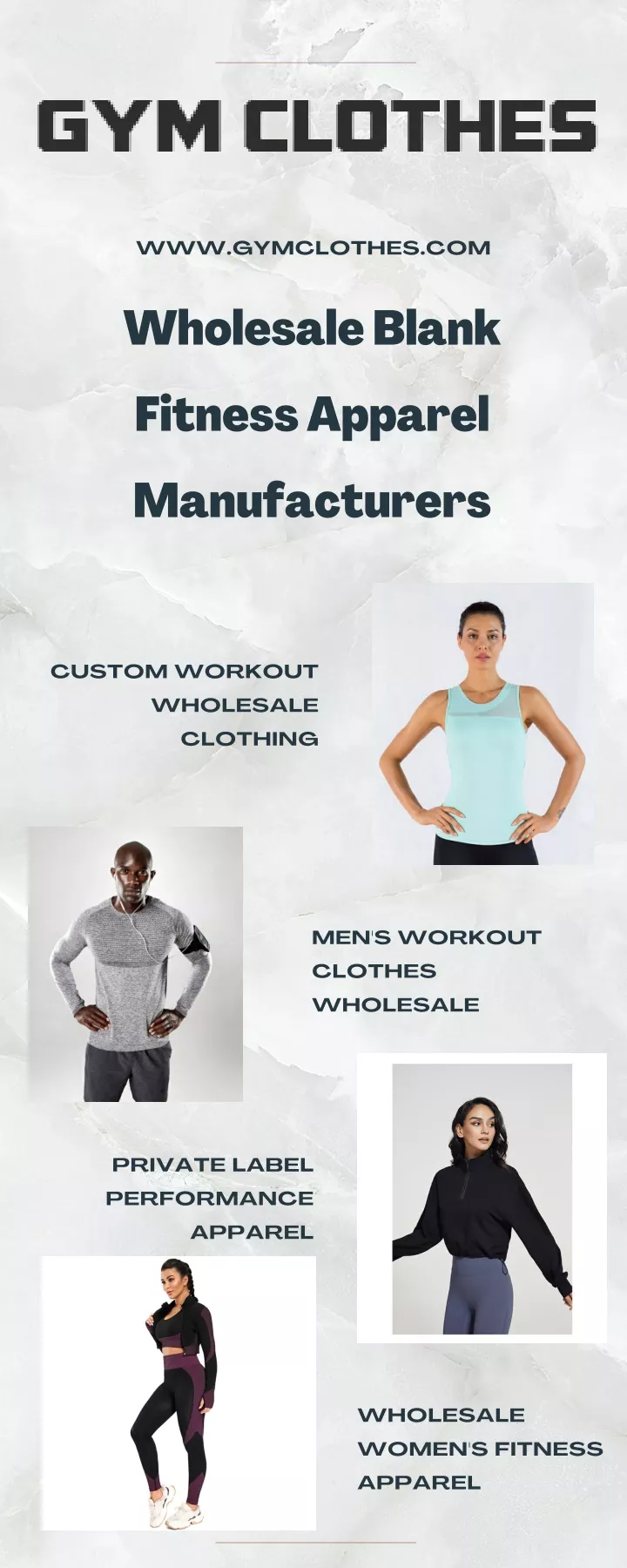 PPT Wholesale Fitness Apparel Manufacturer PowerPoint Presentation