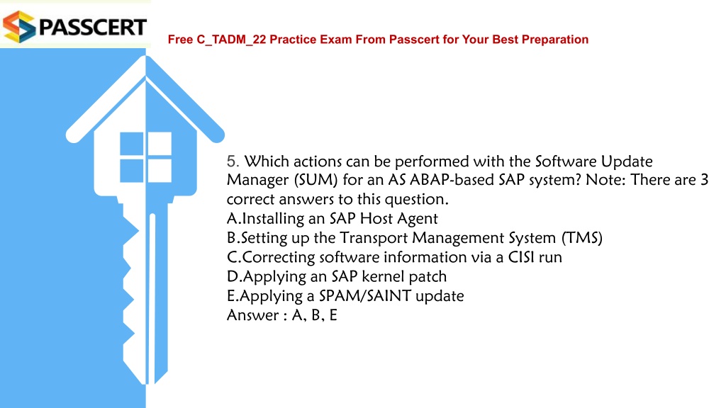 Reliable C-TADM-22 Test Objectives