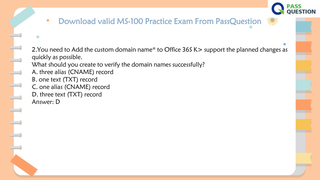 Latest MS-100 Test Dumps