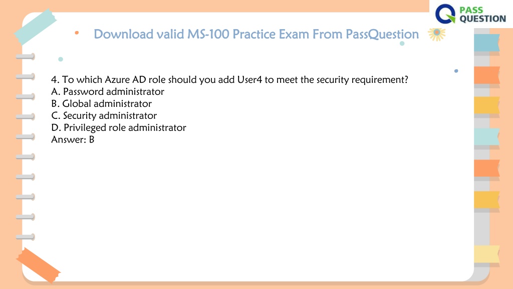 Vce MS-100 Test Simulator