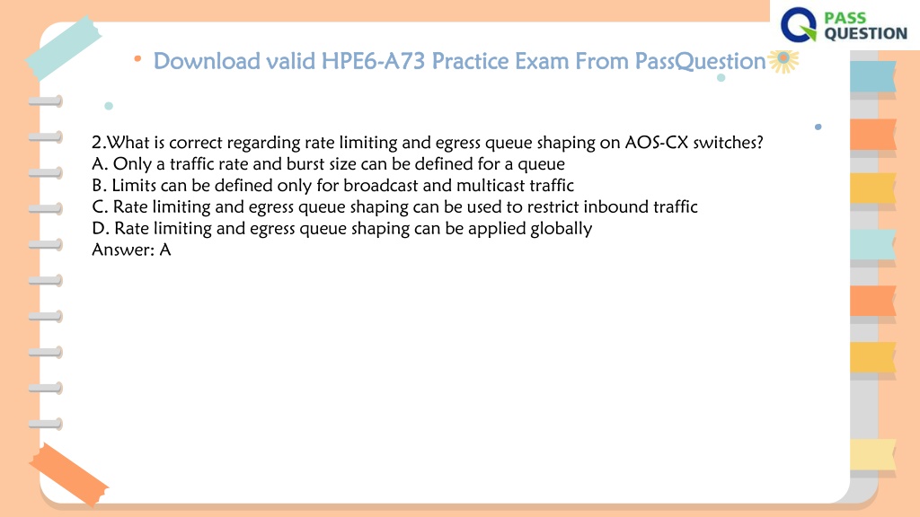 New HPE6-A73 Practice Questions