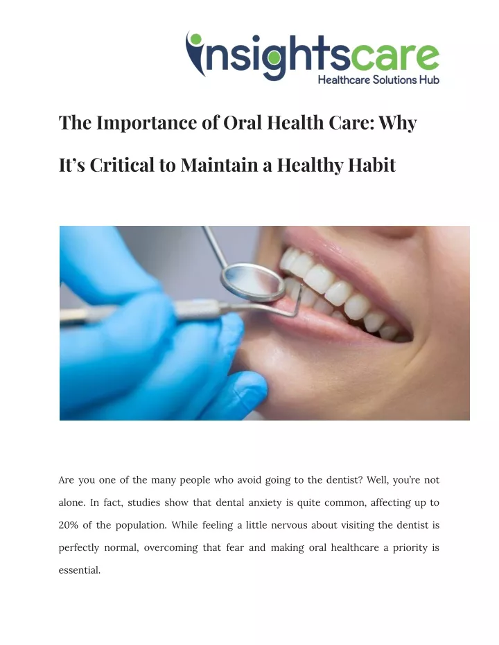 essay about oral health