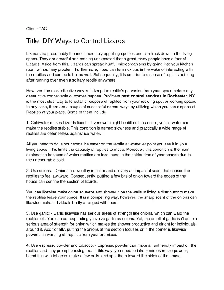 PPT Syracuse commercial pest control PowerPoint Presentation, free