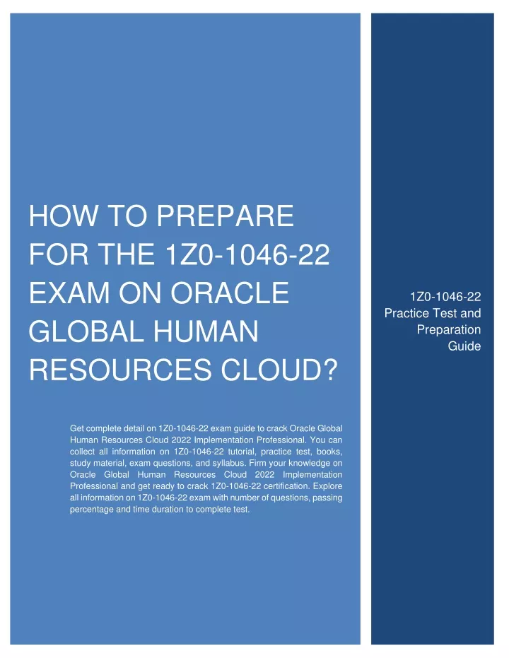 PPT - How to Prepare for the 1Z0-1046-22 Exam on Oracle Global Human Sns-Brigh10