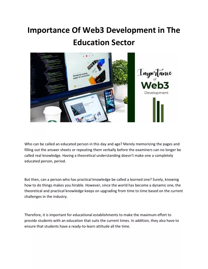 PPT - Importance Of Web3 Development In The Education Sector PowerPoint ...