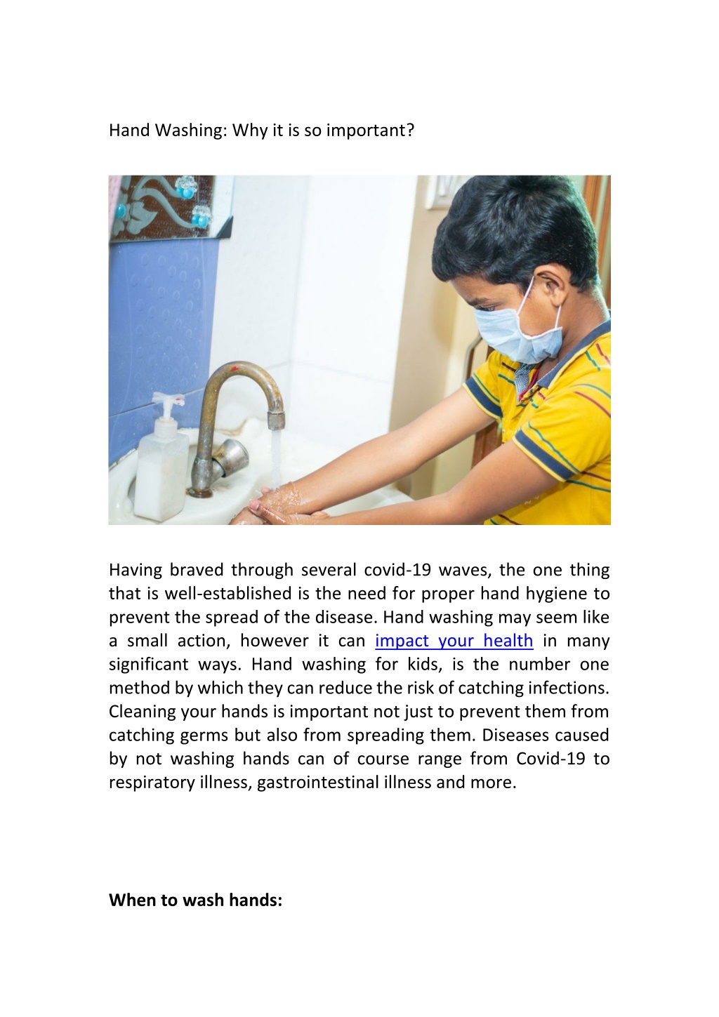 assignment on hand washing slideshare