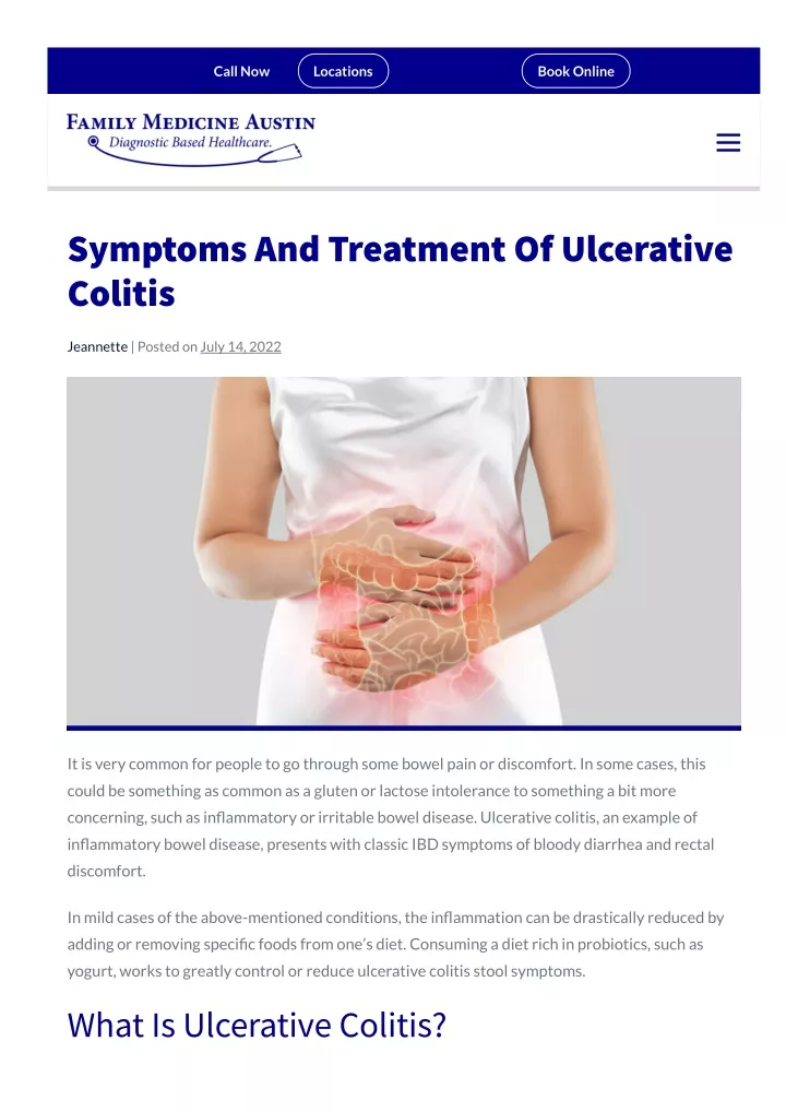 Ppt Symptoms And Treatment Of Ulcerative Colitis Powerpoint Presentation Id11468645 5684