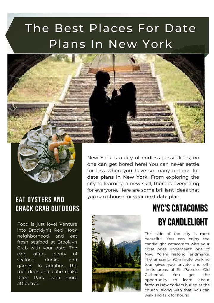 best places to go on a date in new york