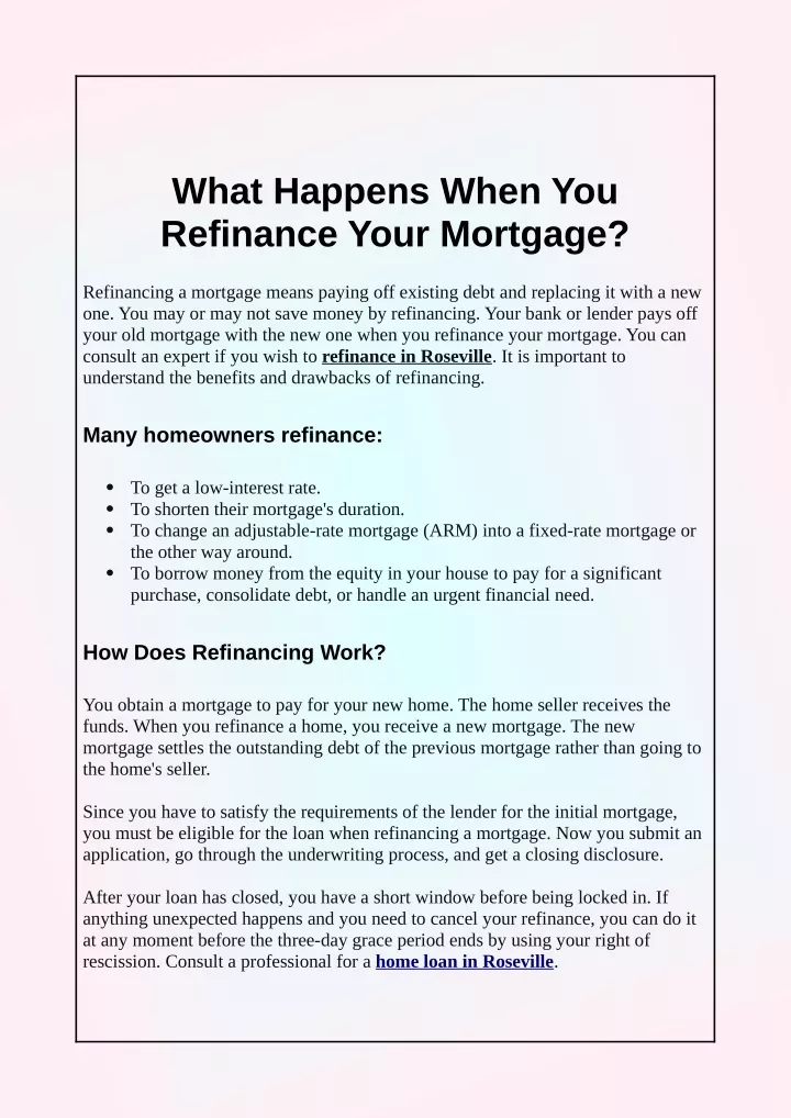 PPT What Does Refinancing Mean? PowerPoint Presentation, free