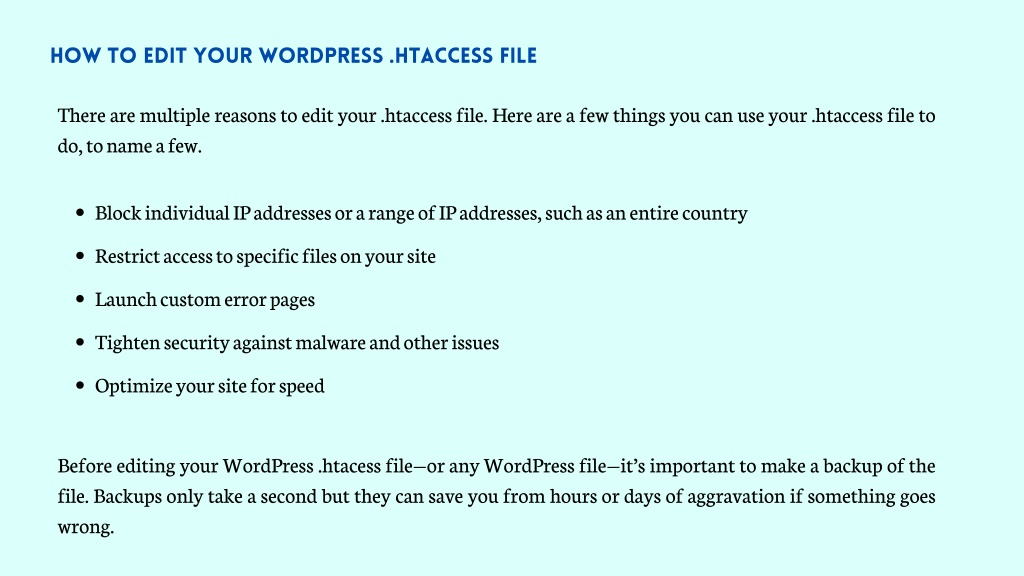 PPT - The Ultimate Guide To WordPress .htaccess & How Do You Use It ...