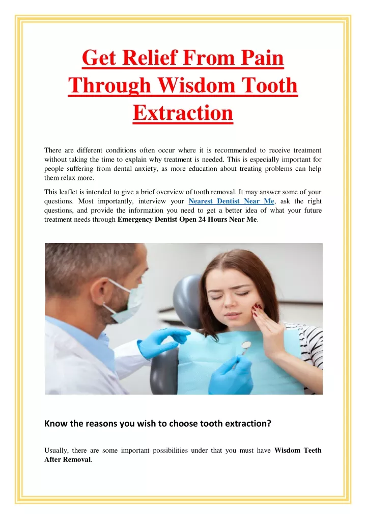 ppt-get-relief-from-pain-through-wisdom-tooth-extraction-powerpoint