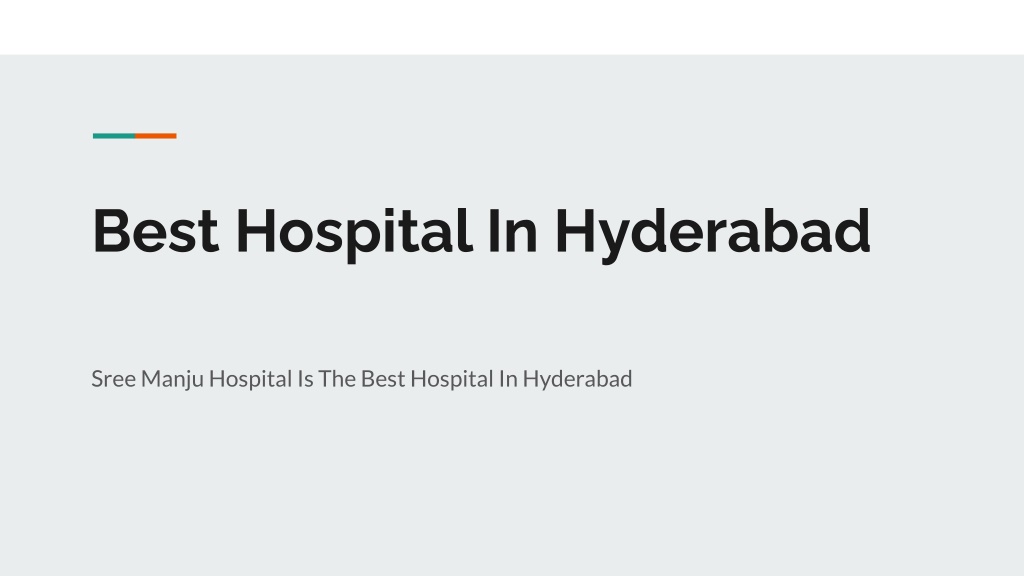 PPT - Best Hospital In Hyderabad PowerPoint Presentation, Free Download ...