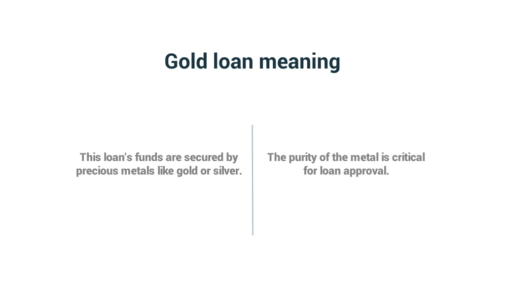 PPT - Know the key differences between mortgage and gold loans ...