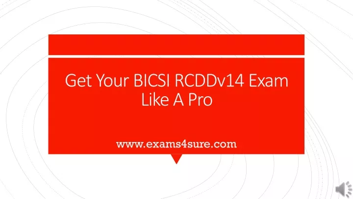 RCDDv14.1 Exam Success