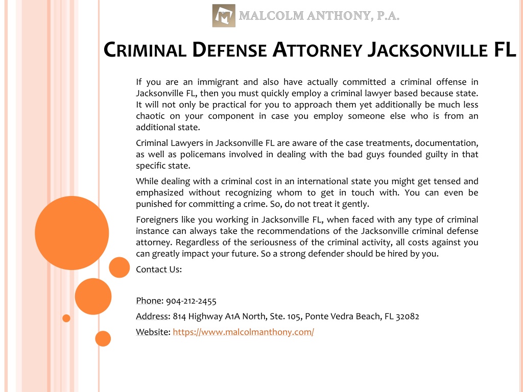 PPT - Criminal Defense Attorney Jacksonville FL PowerPoint Presentation ...