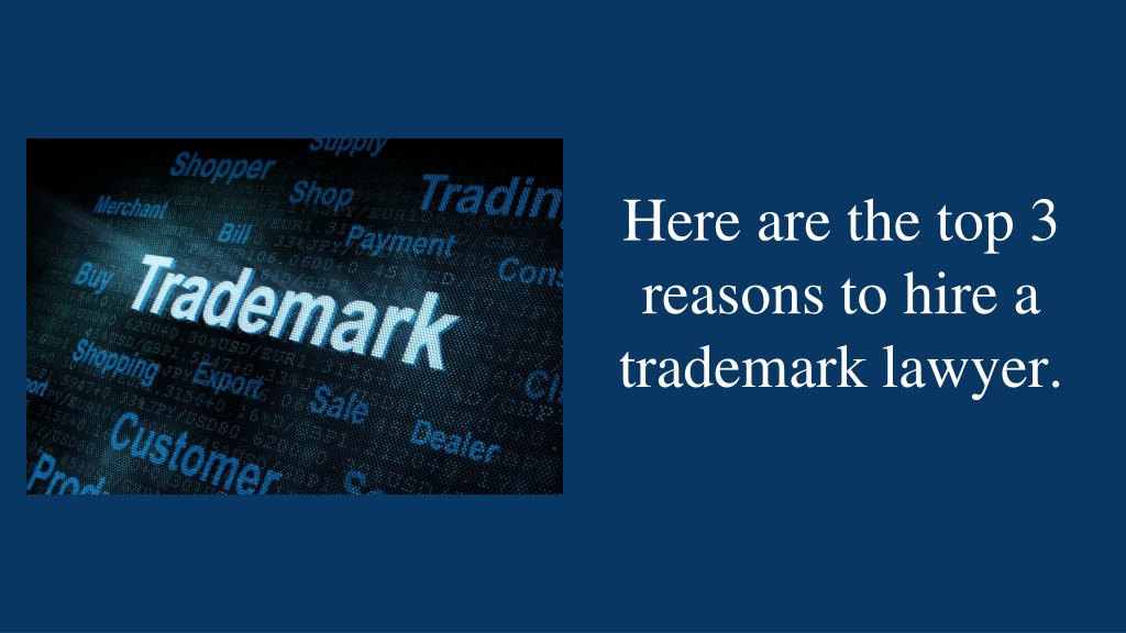 PPT - Why A Lawyer Is Necessary For Registering A Trademark In ...