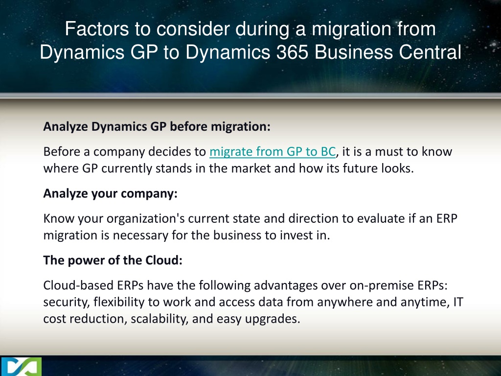 PPT - Explore The Dynamics GP To Dynamics 365 Business Central ...