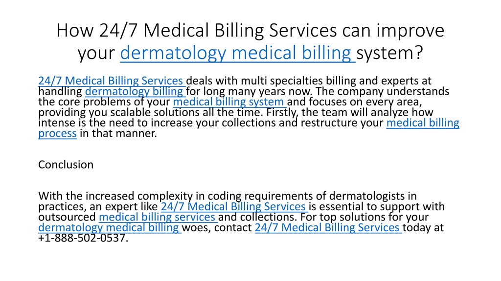 PPT - Expert Dermatology Medical Billing Services PowerPoint ...