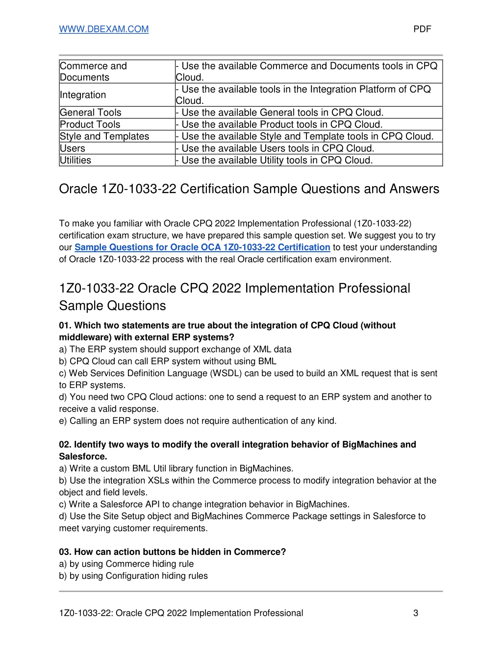 New 1z0-1033-22 Exam Question