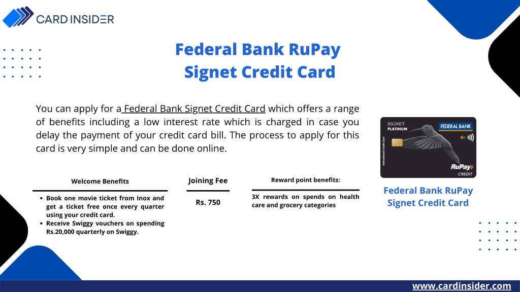 PPT - Feddral Bank Credit cards PowerPoint Presentation, free download ...