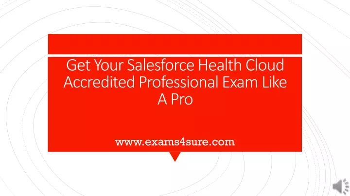 PPT - Health Cloud Accredited Professional Practice Questions Sns-Brigh10