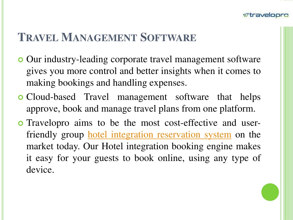 PPT - Travel Management Software PowerPoint Presentation, Free Download ...