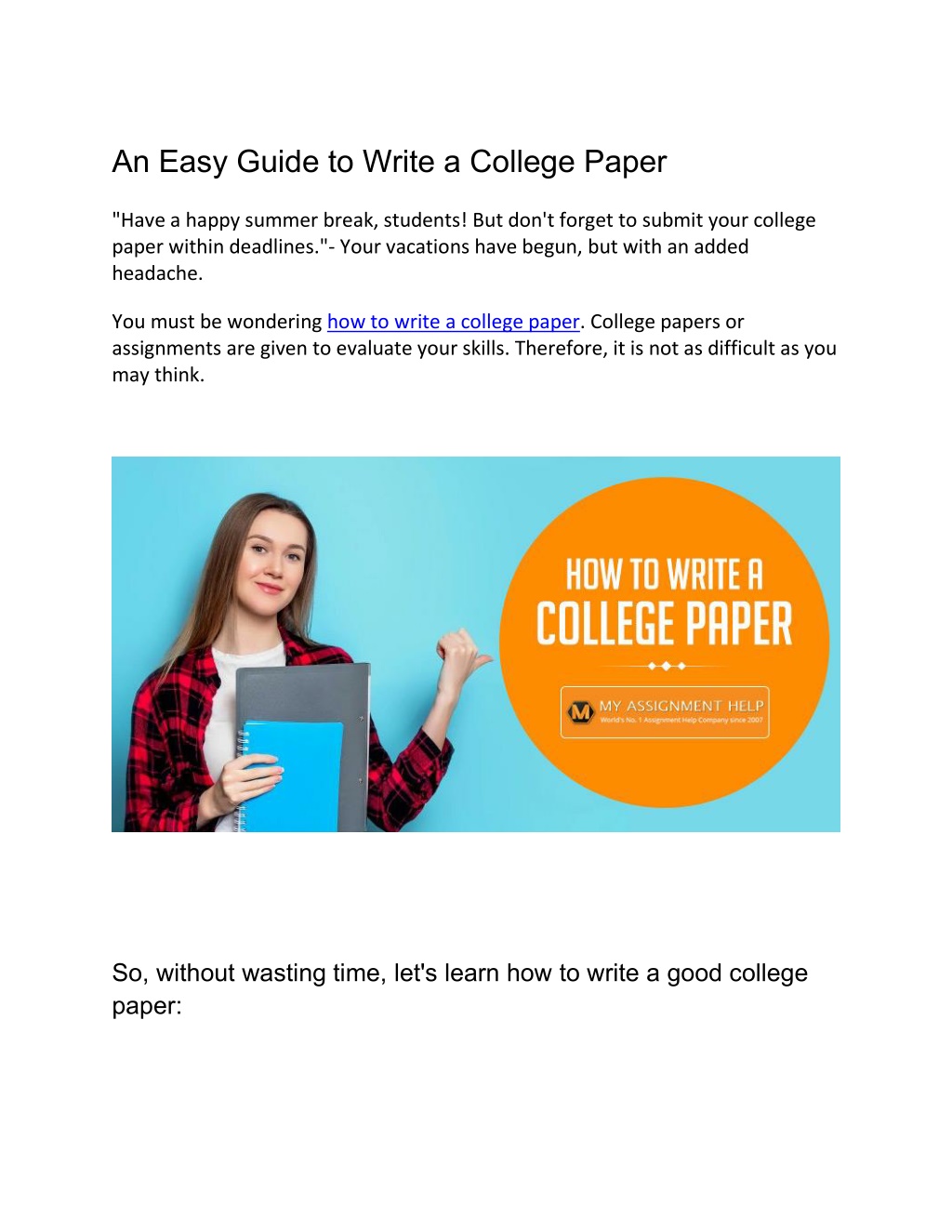 ppt-an-easy-guide-to-write-a-college-paper-powerpoint-presentation