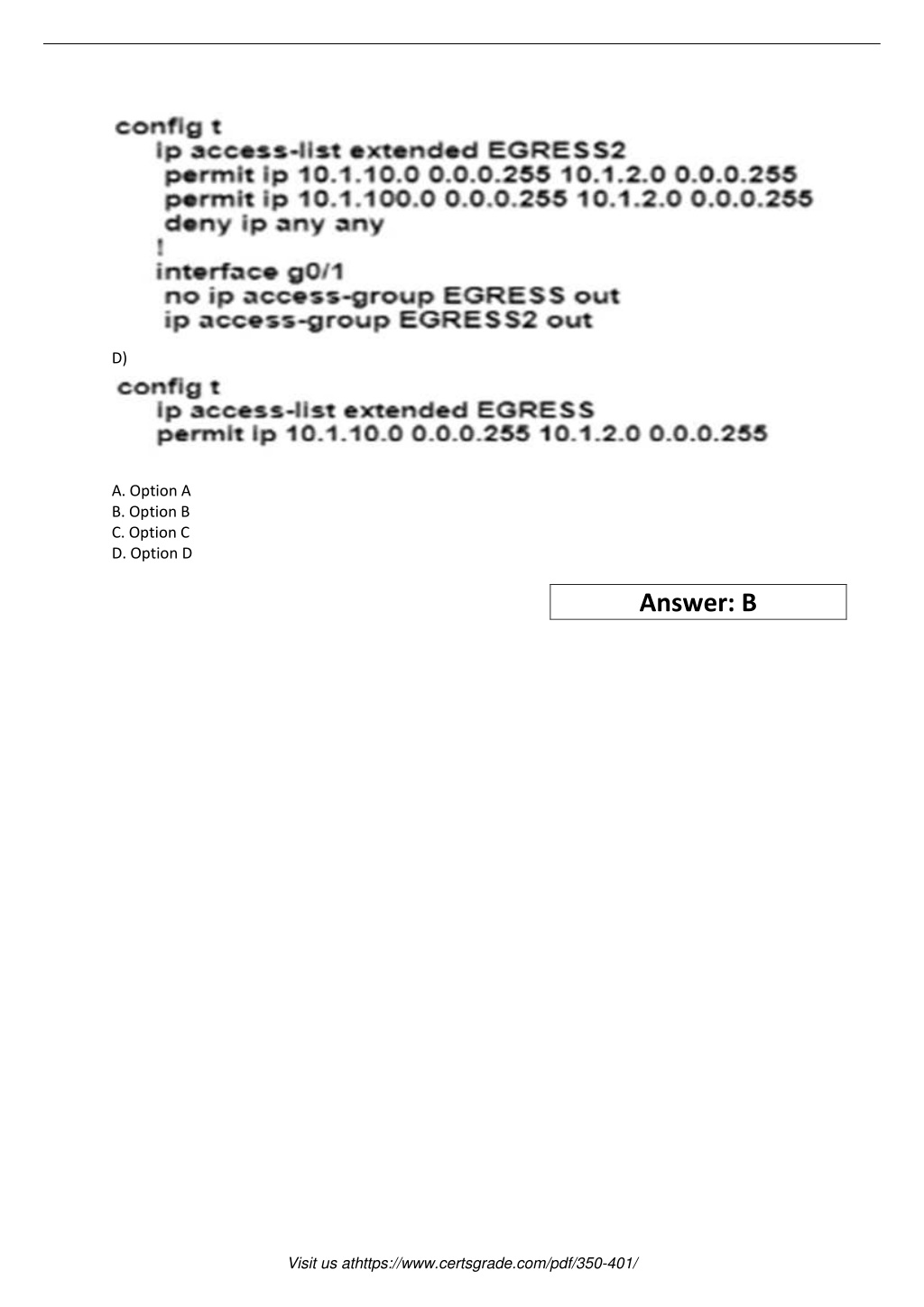 350-401 Lab Questions