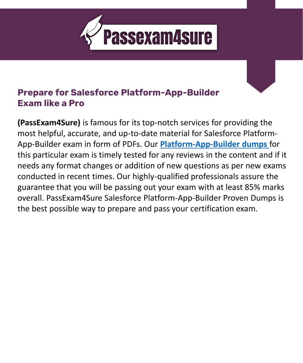 PPT - Free Salesforce Platform-App-Builder Exam Questions & Answer ...