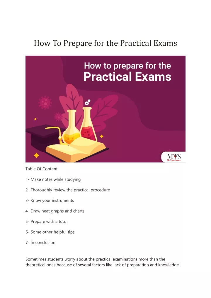 how to prepare for exams powerpoint presentation