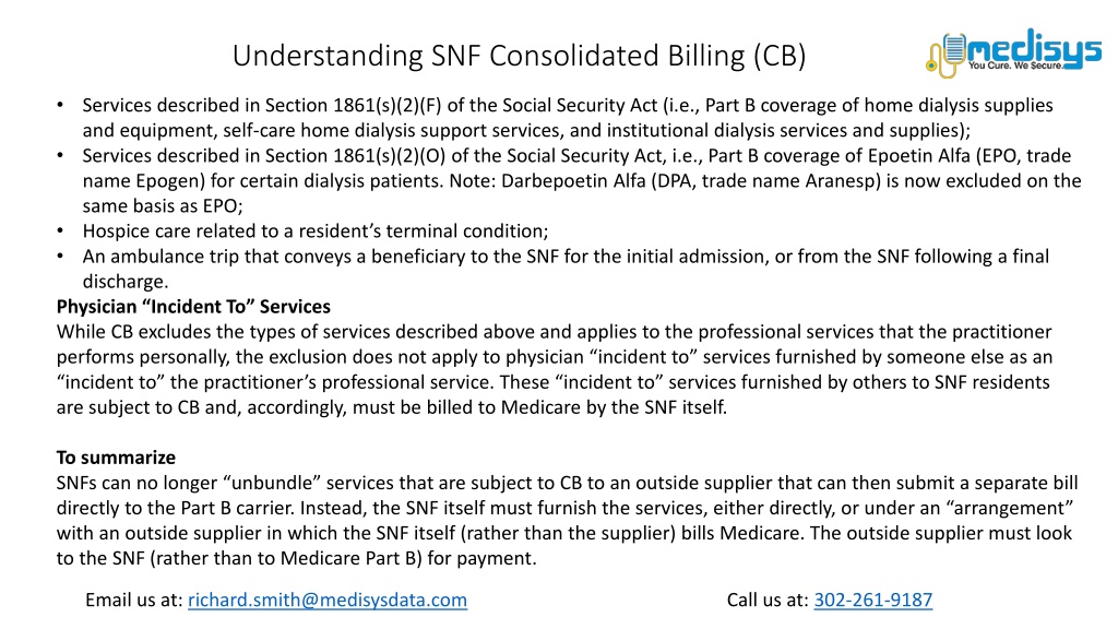 PPT Understanding SNF Consolidated Billing (CB) PowerPoint