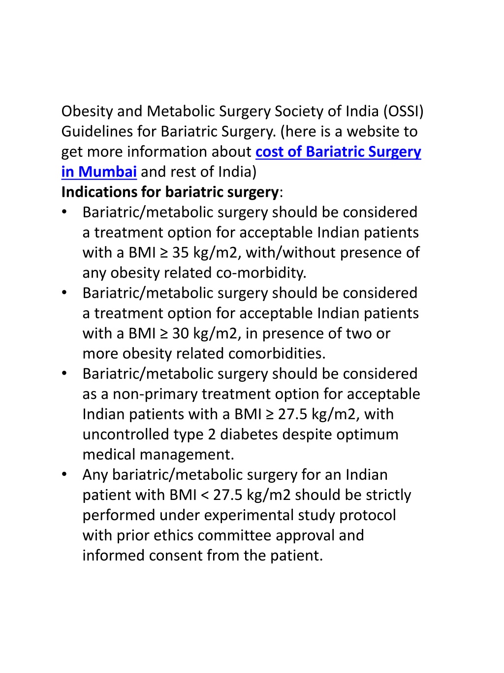 Ppt Bariatric Surgery And Weight Loss Surgery Powerpoint Presentation