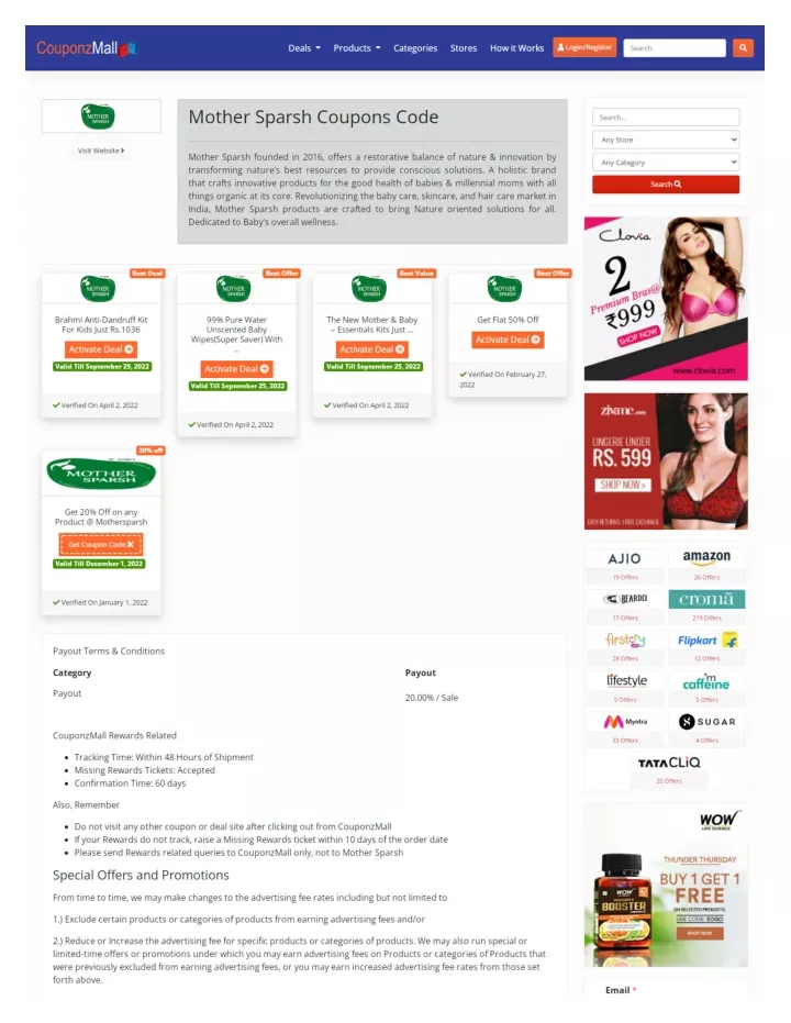 Mother Sparsh Coupon Code