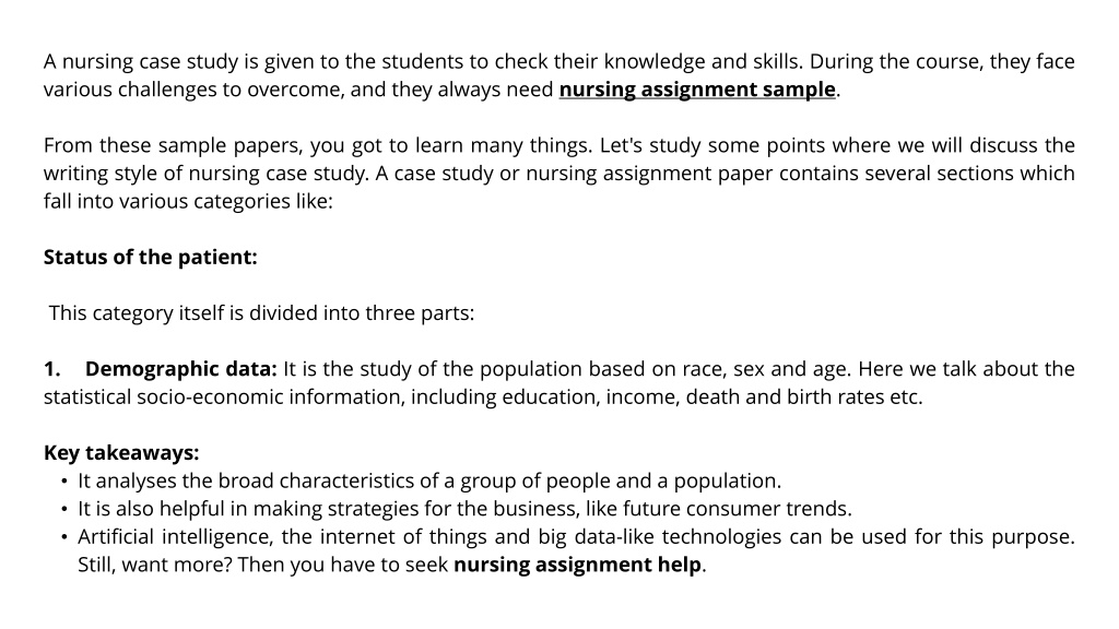 guidelines for writing a nursing case study