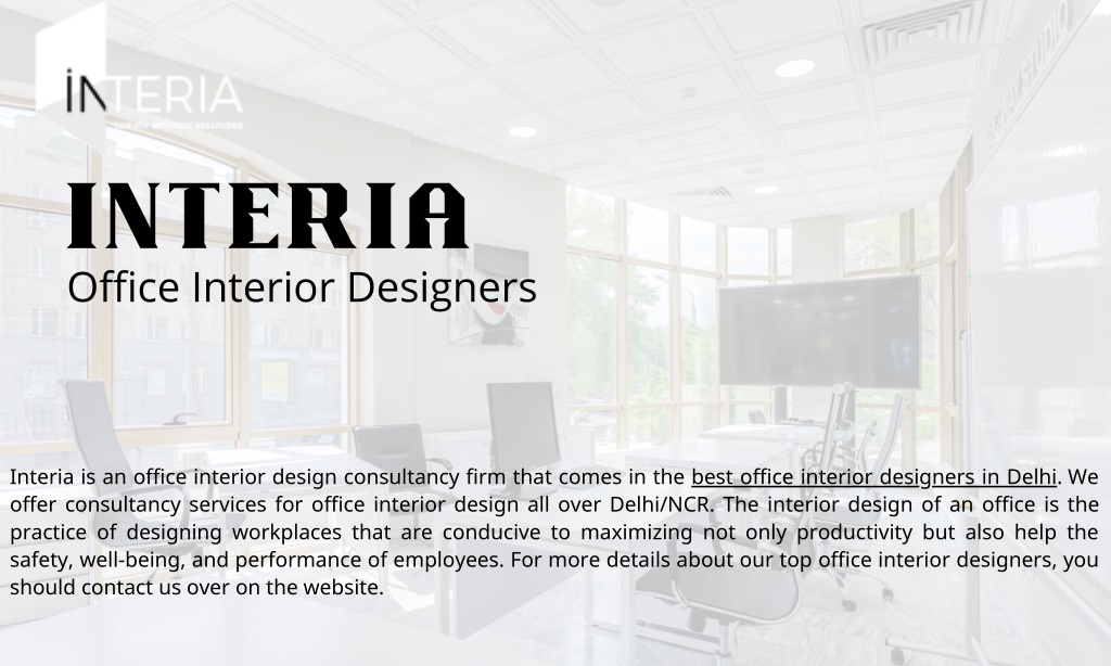 PPT - Best Office Interior Designers in Delhi PowerPoint Presentation ...