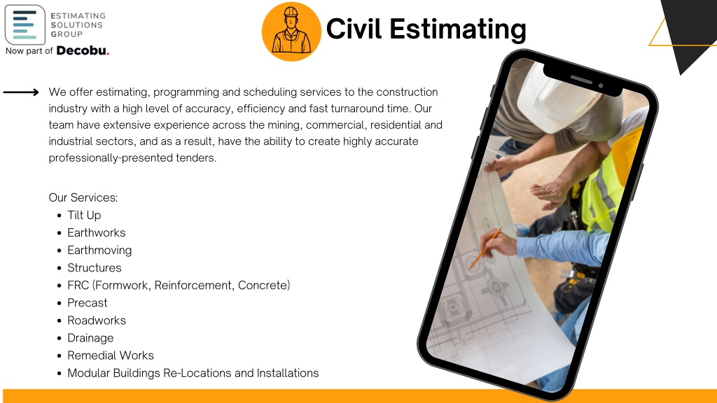 PPT - Construction Estimating Services | ESG PowerPoint Presentation