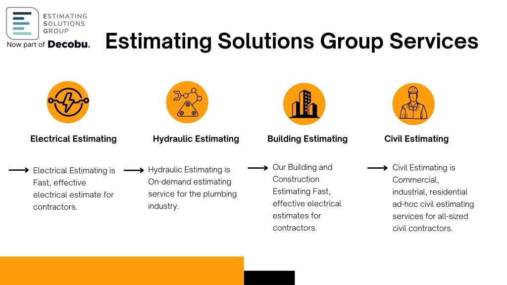 PPT - Construction Estimating Services | ESG PowerPoint Presentation