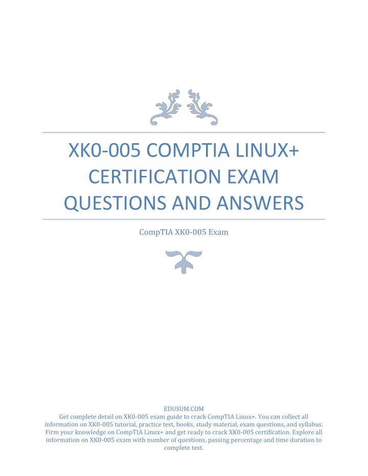 XK0-005 Prüfungs-Guide