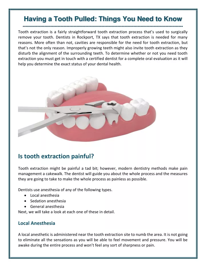 ppt-having-a-tooth-pulled-things-you-need-to-know-powerpoint