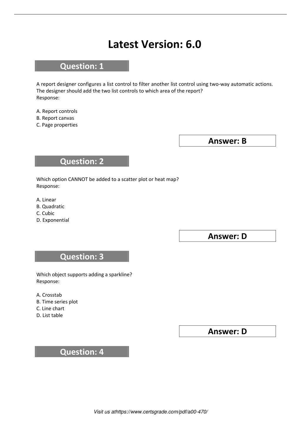 Exam A00-470 Preview