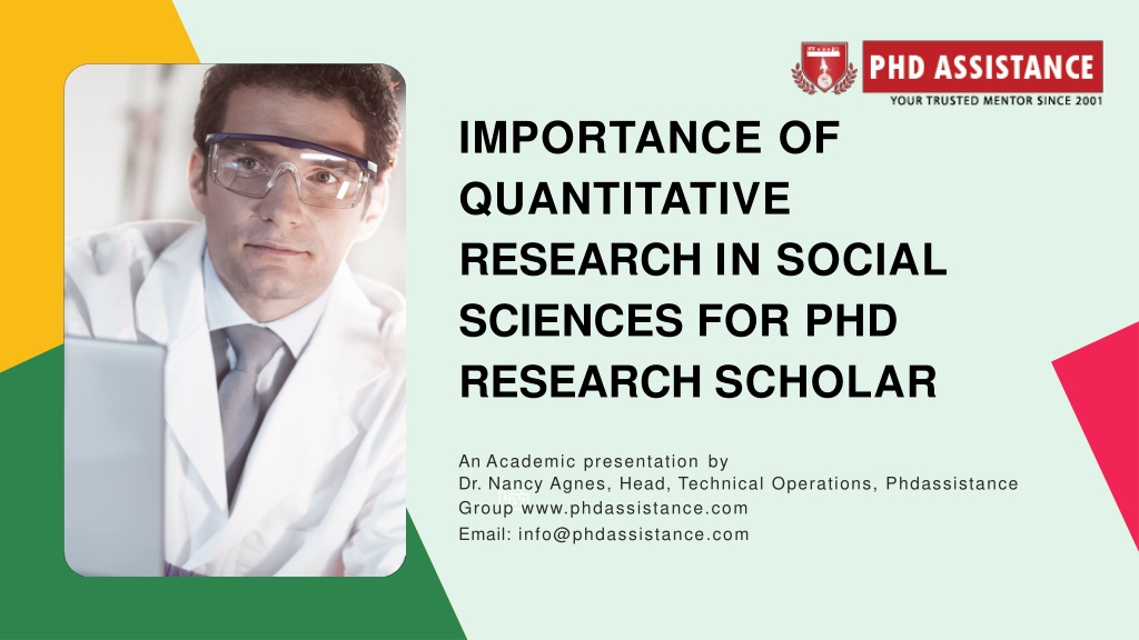 importance of quantitative research to social science