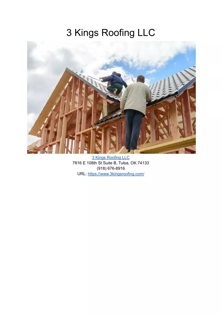 PPT 3 Kings Roofing LLC PowerPoint Presentation, free download ID