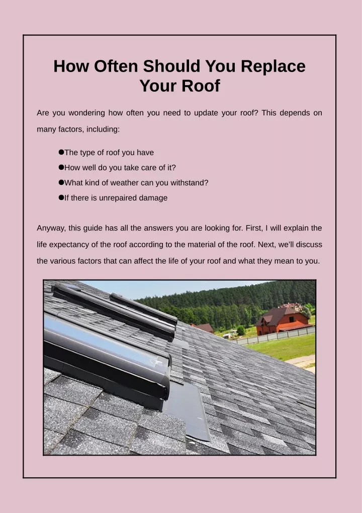 PPT How Often Should You Replace Your Roof? PowerPoint Presentation