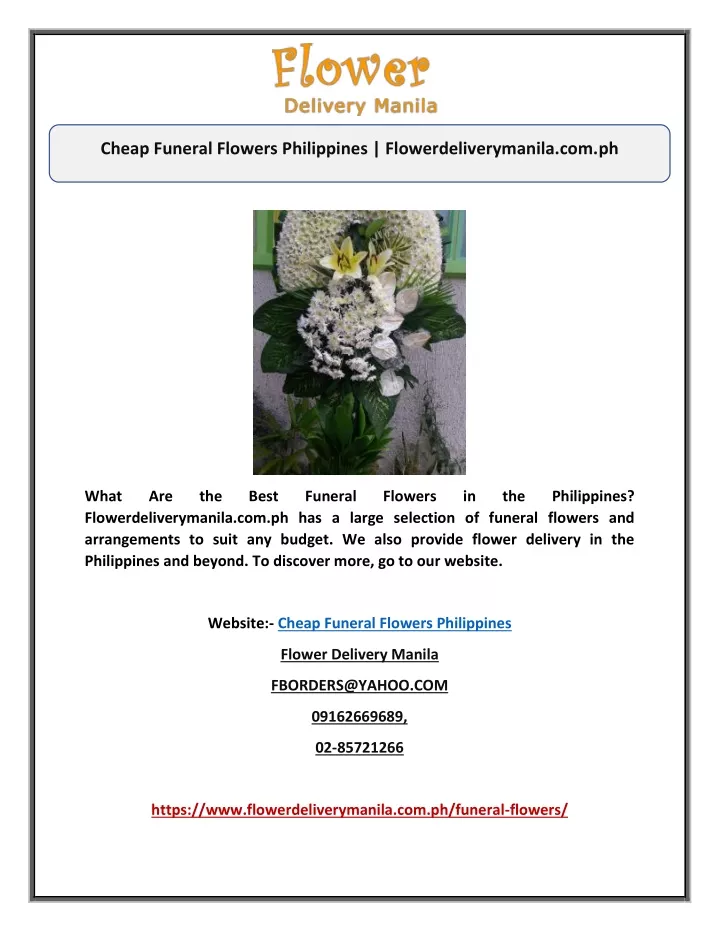 ppt-cheap-funeral-flowers-philippines-flowerdeliverymanila-ph