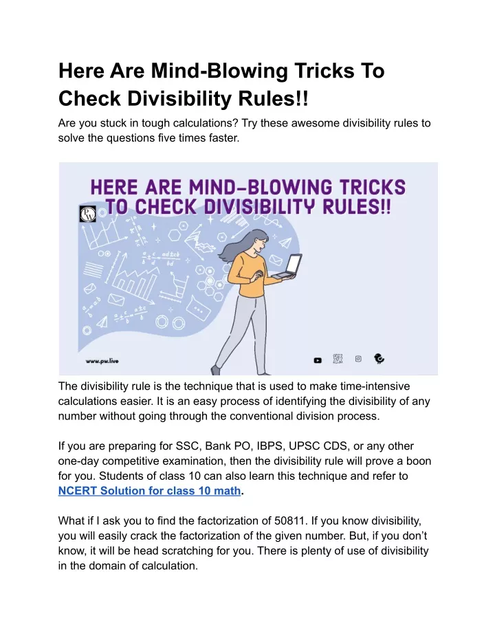 ppt-here-are-mind-blowing-tricks-to-check-divisibility-rules