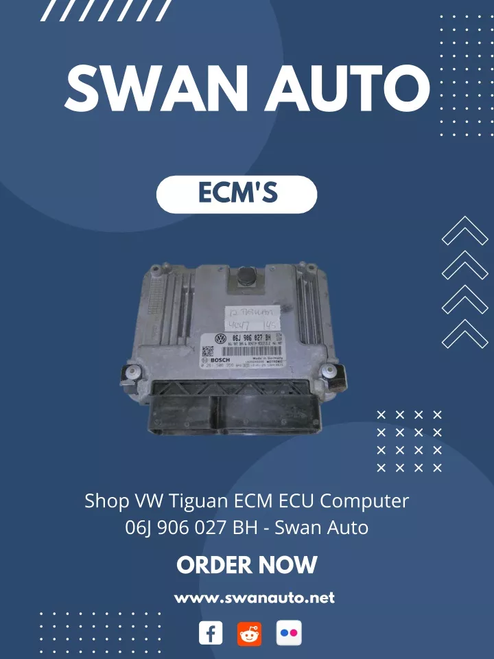 PPT Shop VW Tiguan ECM ECU Computer 06J 906 027 BH Swan Auto